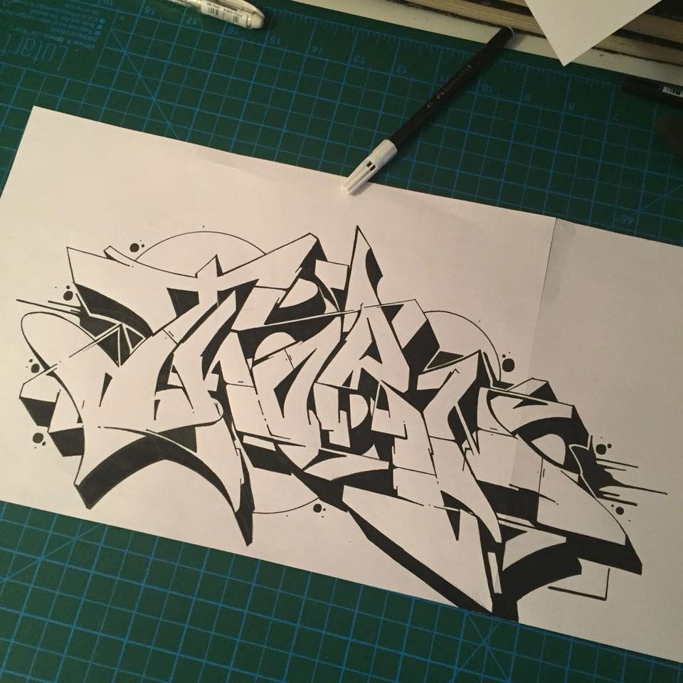 Graffiti Sketch in Turkey - Photo by cAuSetuRk - causeturk, stilbaz, balcans (2018)