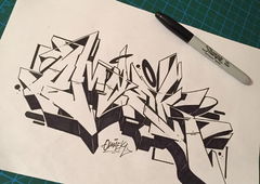 Graffiti Sketch in Turkey - Photo by cAuSetuRk - causeturk, stilbaz, balcans (2018)