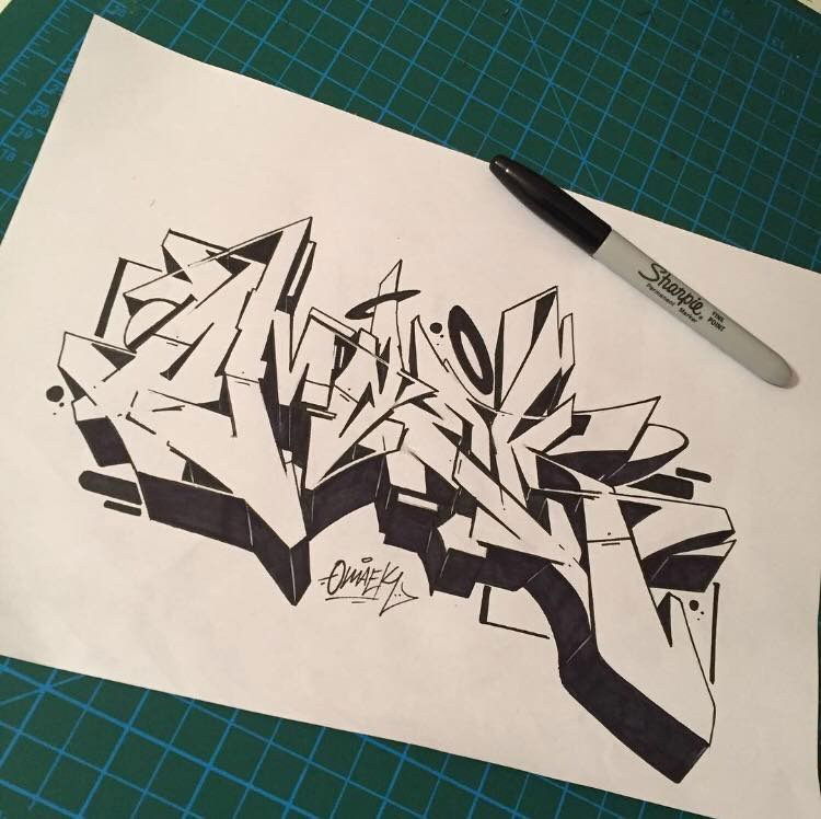 Graffiti Sketch in Turkey - Photo by cAuSetuRk - causeturk, stilbaz, balcans (2018)