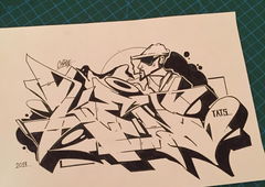 Graffiti Sketch in Turkey - Photo by cAuSetuRk - causeturk, stilbaz, balcans (2018)