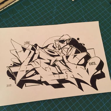 Graffiti Sketch in Turkey - Photo by cAuSetuRk - causeturk, stilbaz, balcans (2018)