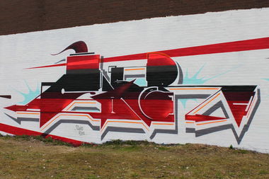 Graffiti Wall in Bremen - Photo by caberone - caber, one (2013)