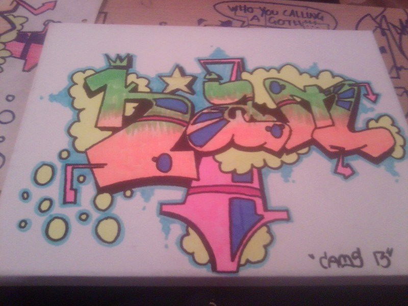 Graffiti Sketch in London - Photo by camsdncs86 (2013)