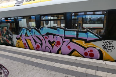 Graffiti Train - Photo by canman - hate