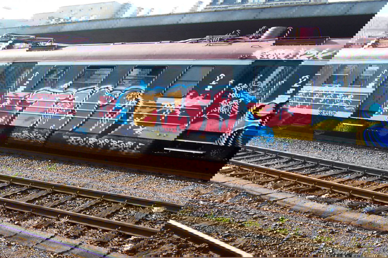 Graffiti Wall - Photo by caput79 - tape, four, poland