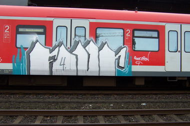 Graffiti Train - Photo by caput79 - four, katowice, düsseldorf