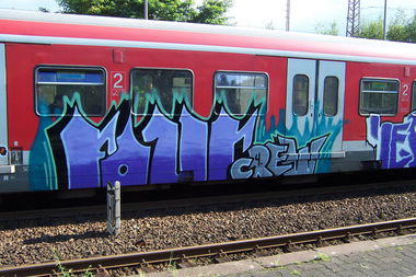 Graffiti Train - Photo by caput79 - four, sbahn, jesm