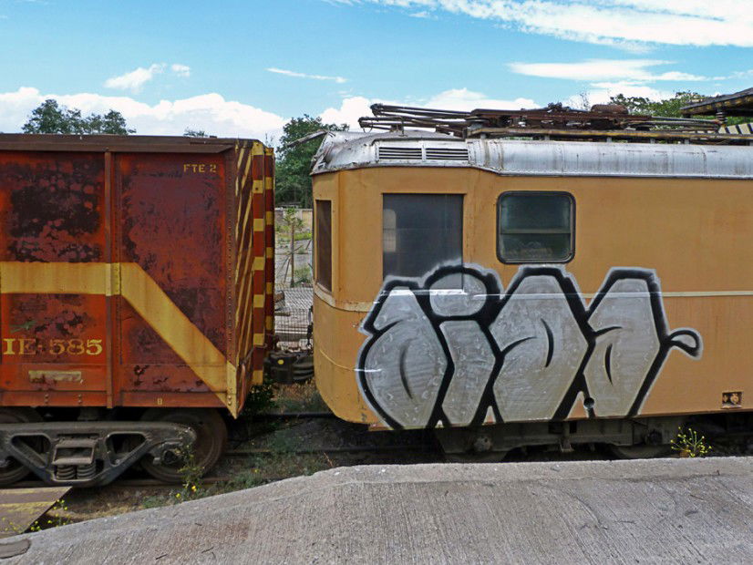 Graffiti Train in Santiago - Photo by caramba - aida, santiago, chile