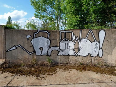 Graffiti Wall in Halle - Photo by caramba - aida, halle, germany