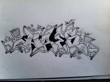 Graffiti Sketch - Photo by cashone47 - Ares
