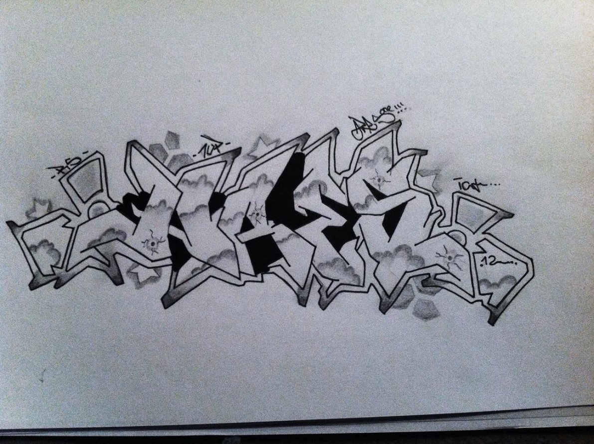Graffiti Sketch - Photo by cashone47 - Ares