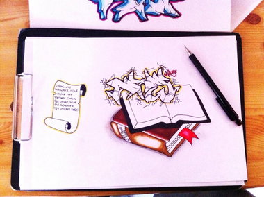 Graffiti Sketch - Photo by cashone47 - Ares