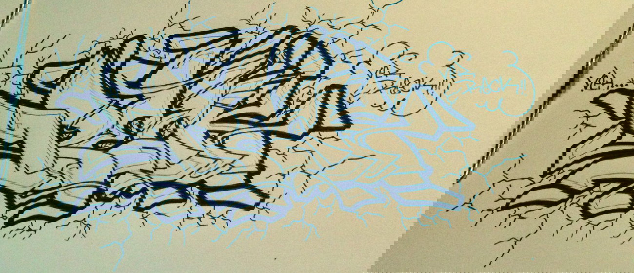 Graffiti Sketch - Photo by cashone47 - Reck