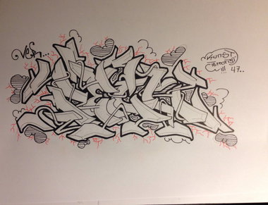 Graffiti Sketch - Photo by cashone47 - Reck (2014)