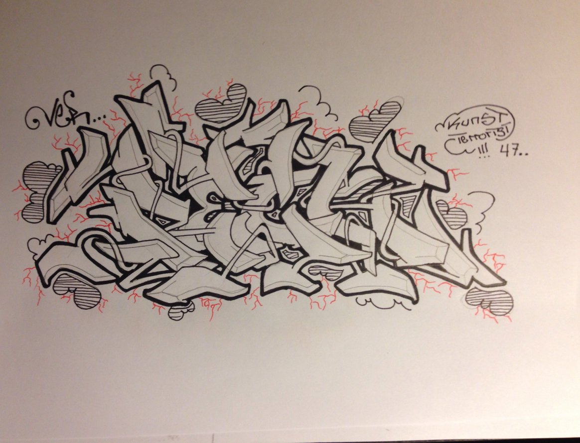 Graffiti Sketch - Photo by cashone47 - Reck (2014)