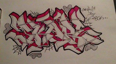 Graffiti Sketch - Photo by cashone47 - Skare, by, reck (2014)