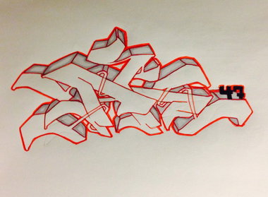 Graffiti Sketch - Photo by cashone47 - Ak47