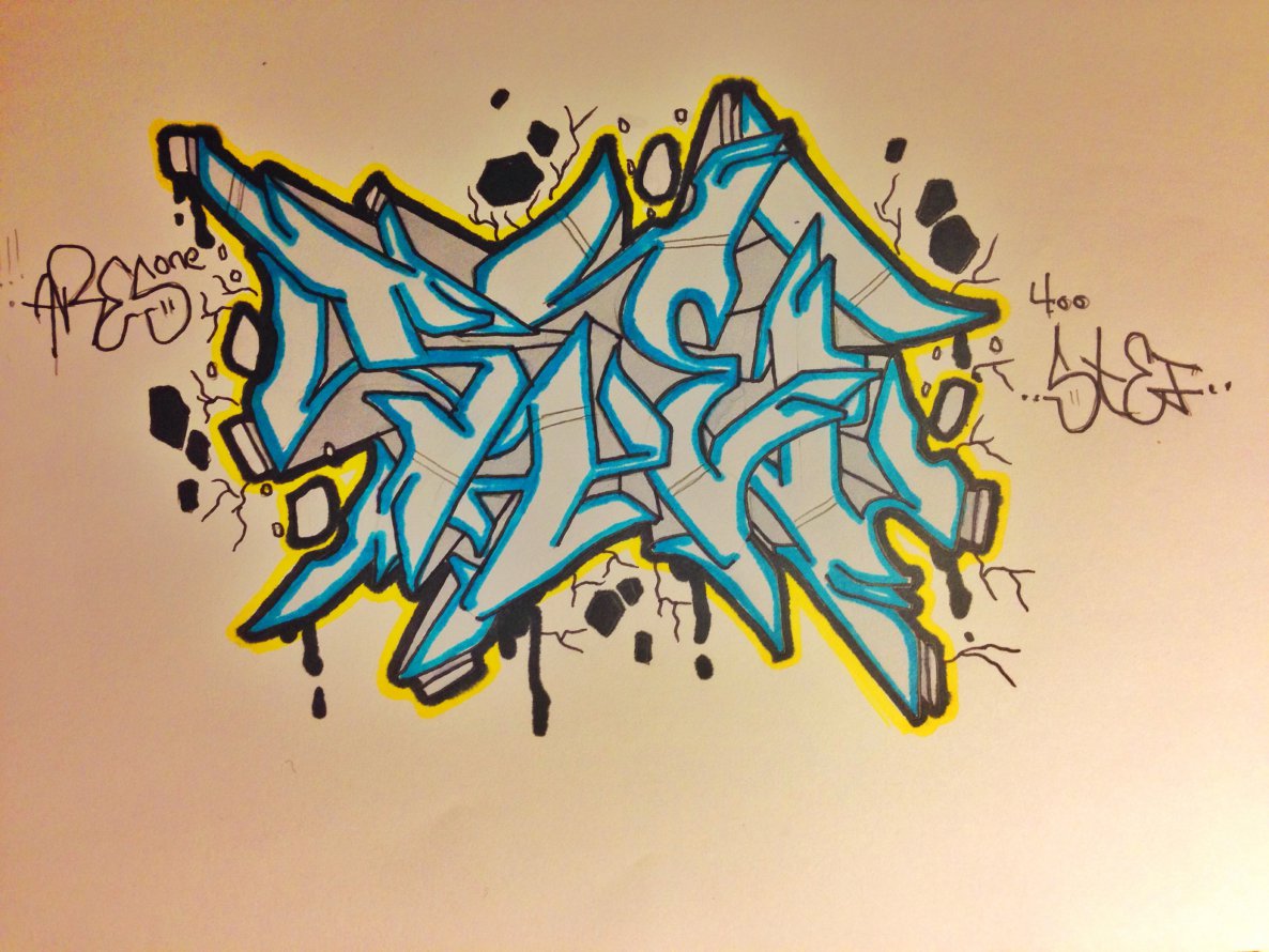Graffiti Sketch - Photo by cashone47 - Aresone (2014)