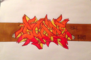 Graffiti Sketch - Photo by cashone47 - Scare, by, aresone