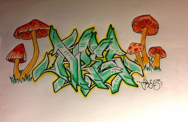 Graffiti Sketch - Photo by cashone47 - Aresone