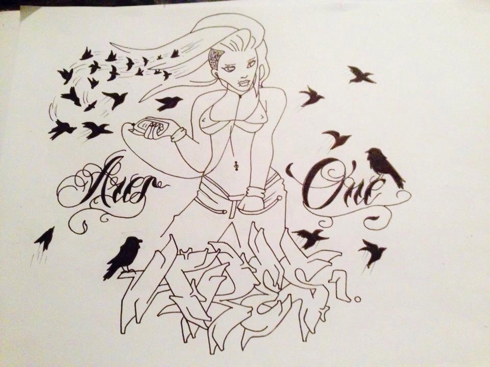 Graffiti Sketch - Photo by cashone47 - Hot, babe