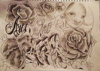 Graffiti Sketch - Photo by cashone47 - Ares, one