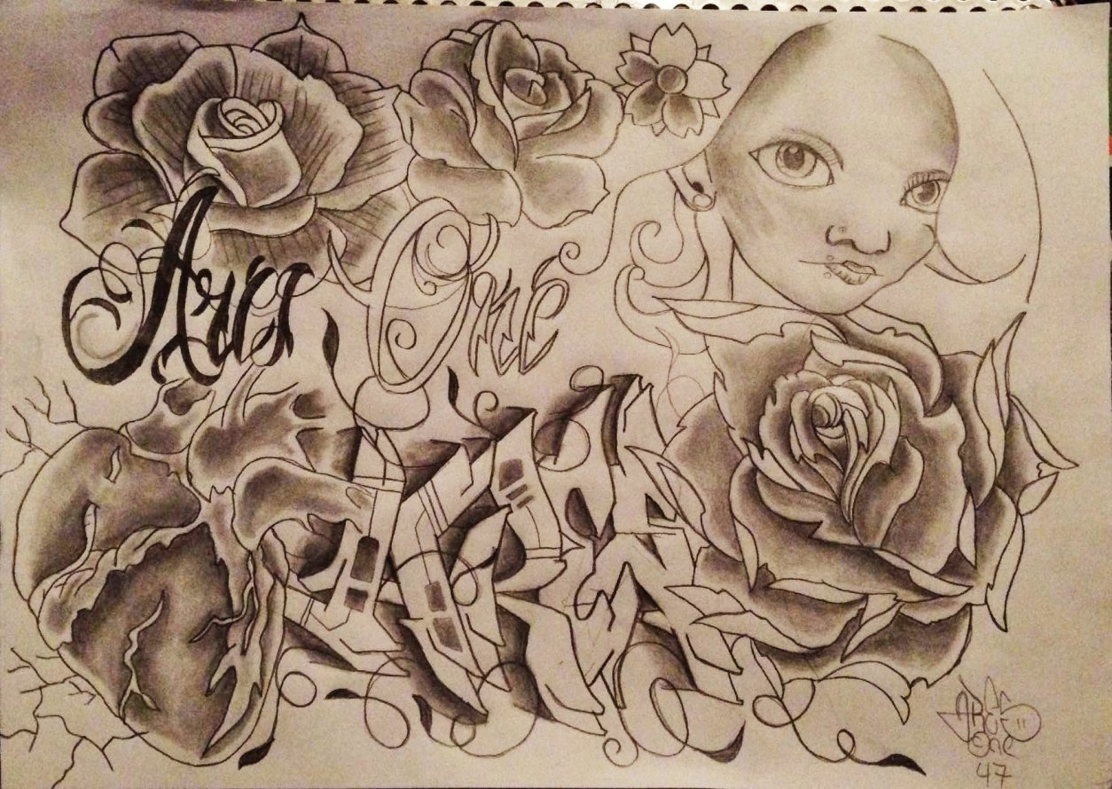 Graffiti Sketch - Photo by cashone47 - Ares, one