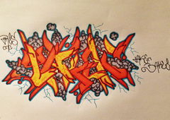 Graffiti Sketch - Photo by cashone47 - Taken, battle, ! (2014)