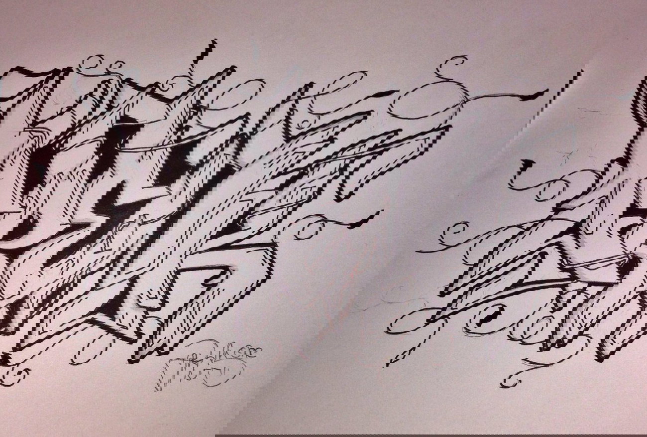 Graffiti Sketch - Photo by cashone47 - Crenk, sketch., :)