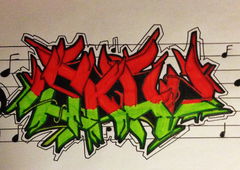 Graffiti Sketch - Photo by cashone47 - Saul, battle (2014)