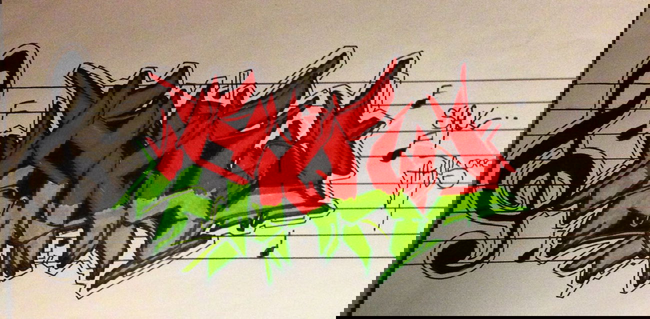 Graffiti Sketch - Photo by cashone47 - Saul, battle (2014)