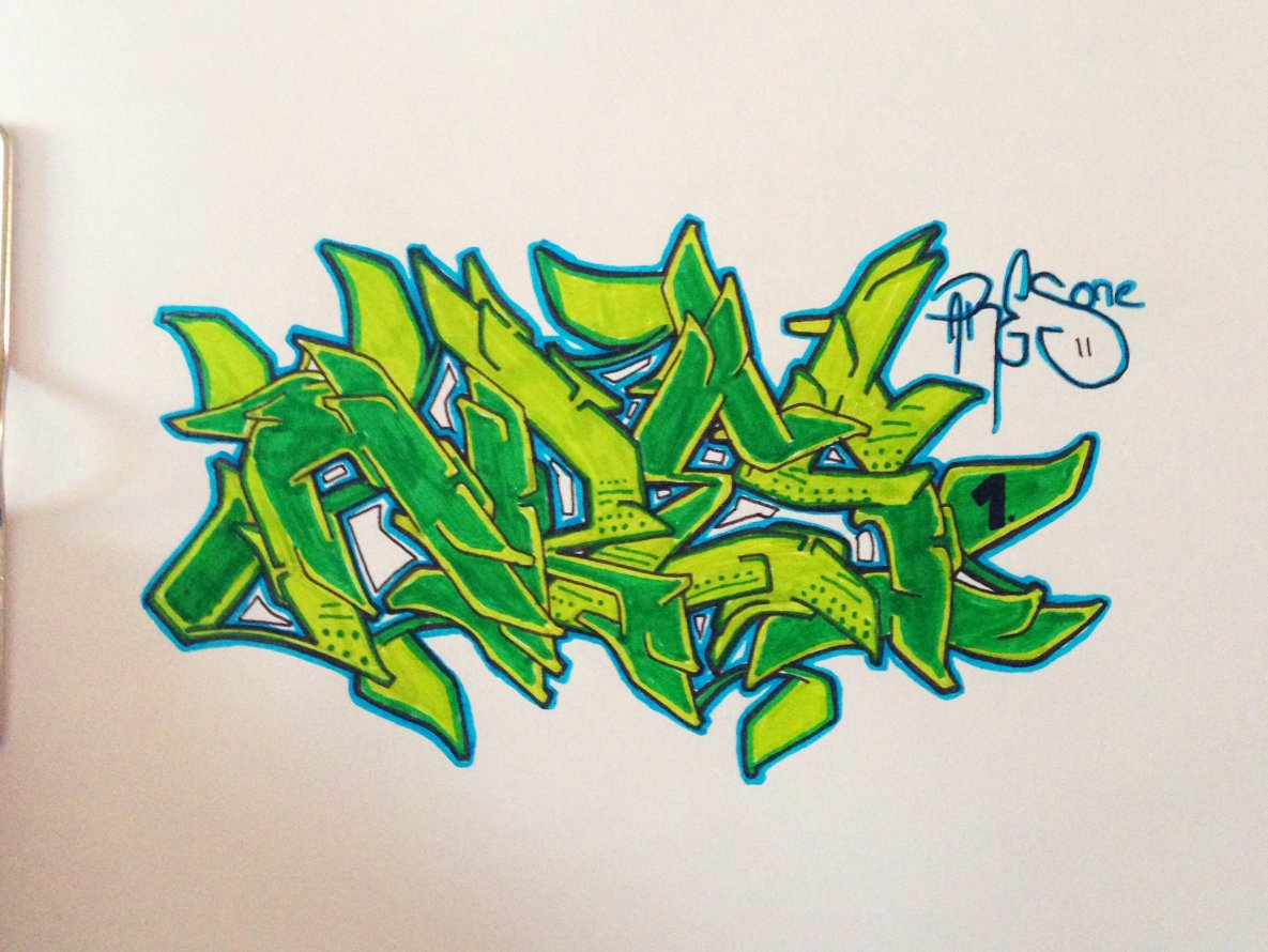Graffiti Sketch - Photo by cashone47 - Ares