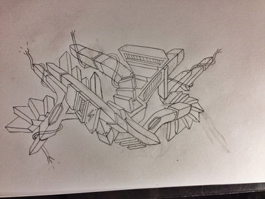 Graffiti Sketch - Photo by cashone47 - Ares