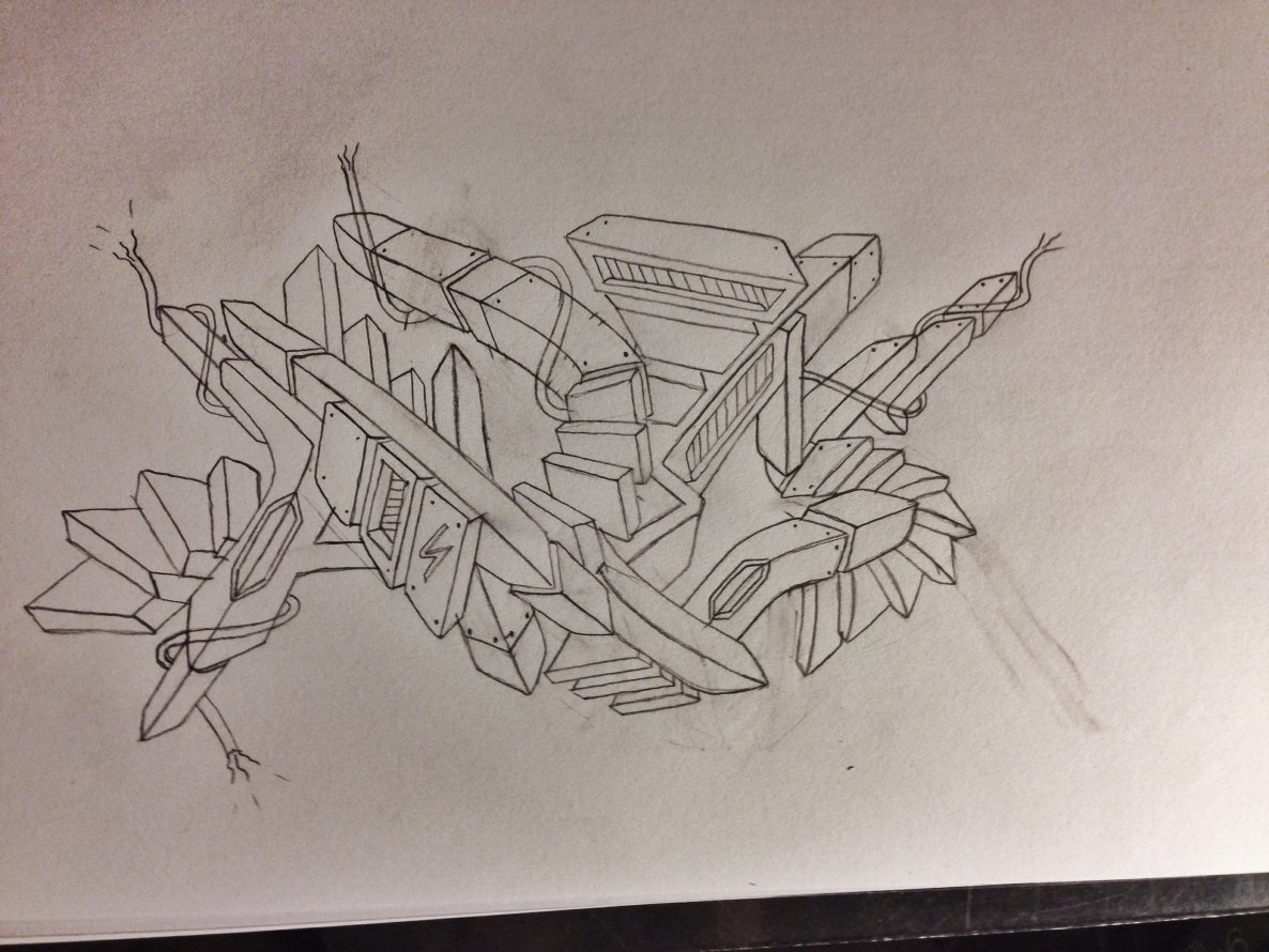 Graffiti Sketch - Photo by cashone47 - Ares