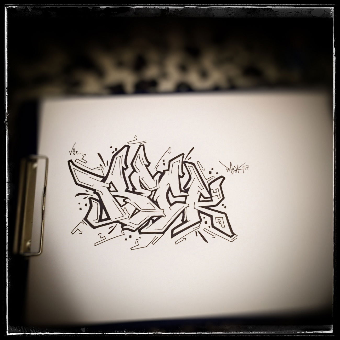 Graffiti Sketch - Photo by cashone47 - Reck47
