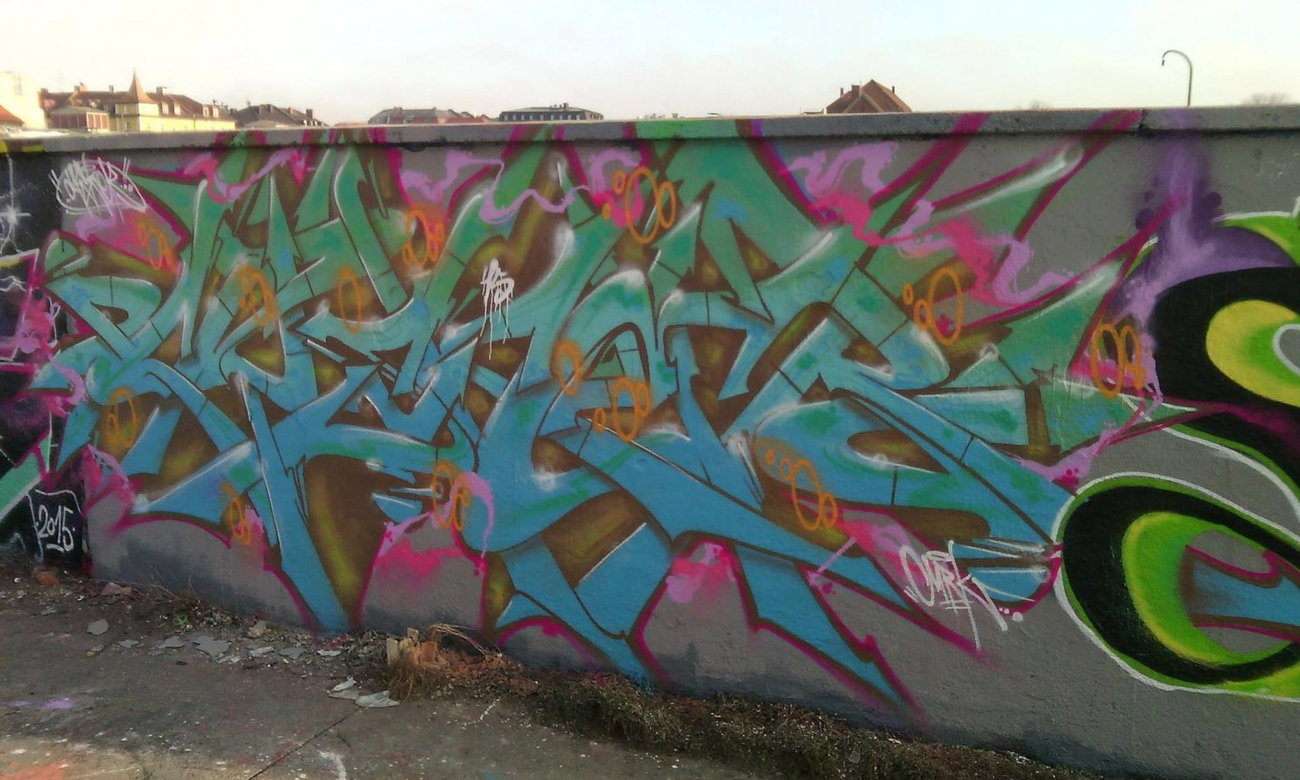 Graffiti Wall - Photo by caskfuckinone - casker, mrk, munich (2015)