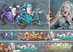 Graffiti Wall in Radebeul - Photo by casom - casom, sevenhells, spidercaps (2018)