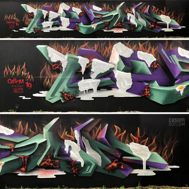 Graffiti Wall - Photo by casom - casom, 7hells, sevenhells (2019)