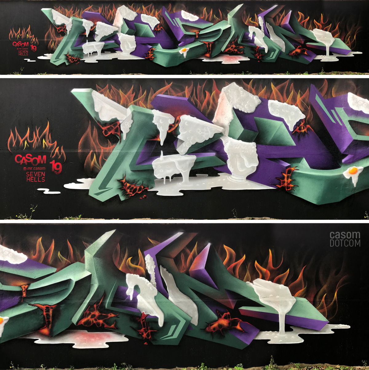 Graffiti Wall - Photo by casom - casom, 7hells, sevenhells (2019)