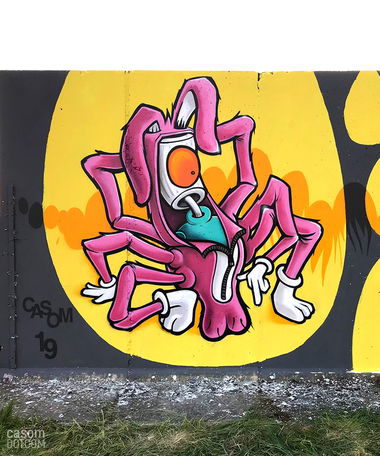 Graffiti Wall - Photo by casom - casom, sevenhells, spiedercapsandco (2019)