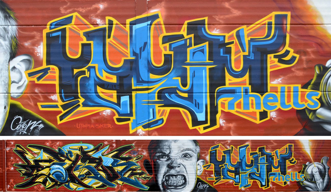 Graffiti in Gran Canaria - Photo by casom - saker, casom, ceser (2014)
