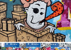 Graffiti Wall - Photo by casom - casom, fanta, agent1 (2018)