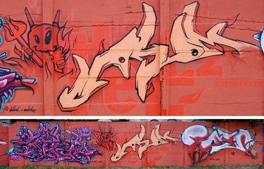 Graffiti in Grossenhain - Photo by casom - sike2, casom, enzo (2009)