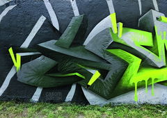 Graffiti Wall in Zwickau - Photo by casom - medusa, casom, 7hells (2018)