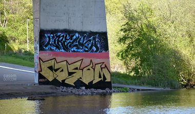 Graffiti Wall in Kiel - Photo by casom - casom, sevenhells, 7hells (2017)