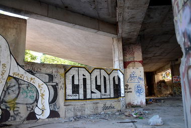 Graffiti Bombing in Mostar - Photo by casom - casom, seven.hells (2016)