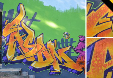 Graffiti Wall in Meißen - Photo by casom - casom, RIP, EduardAldente (2016)