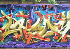 Graffiti Wall in Radebeul - Photo by casom - medusa, casom, seven.hells (2016)