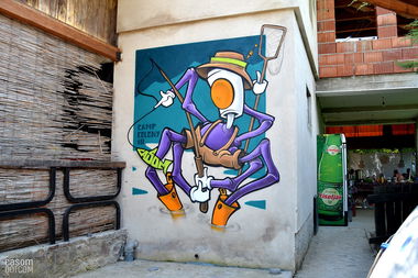 Graffiti Wall in Otoka - Photo by casom - casom, sevenhells, 7hells (2018)