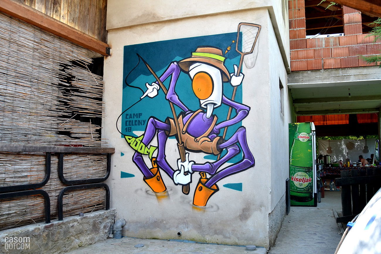 Graffiti Wall in Otoka - Photo by casom - casom, sevenhells, 7hells (2018)